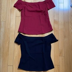 Off the shoulder tops